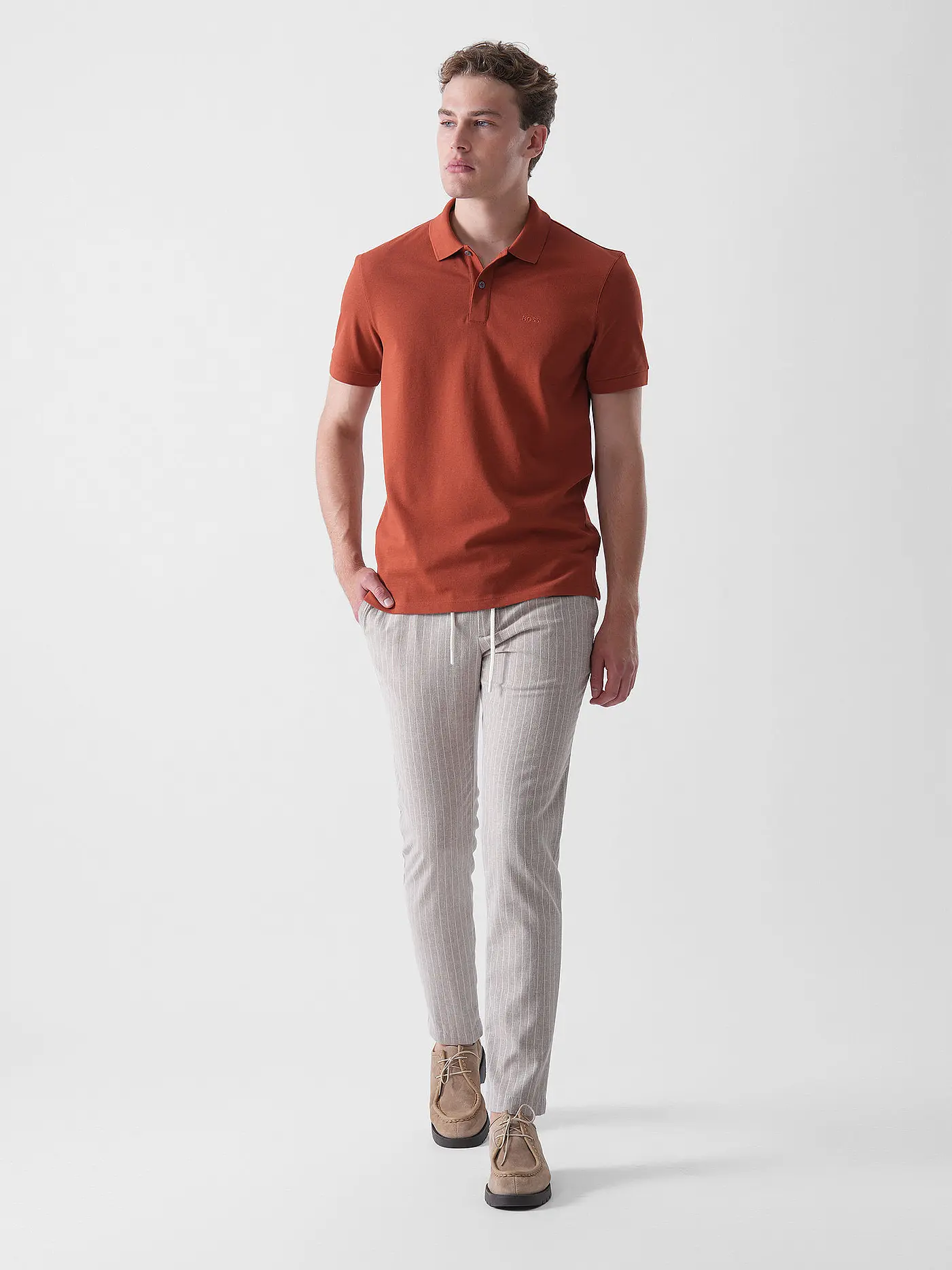 BOSS | Poloshirt Regular Fit PALLAS | dunkelrot